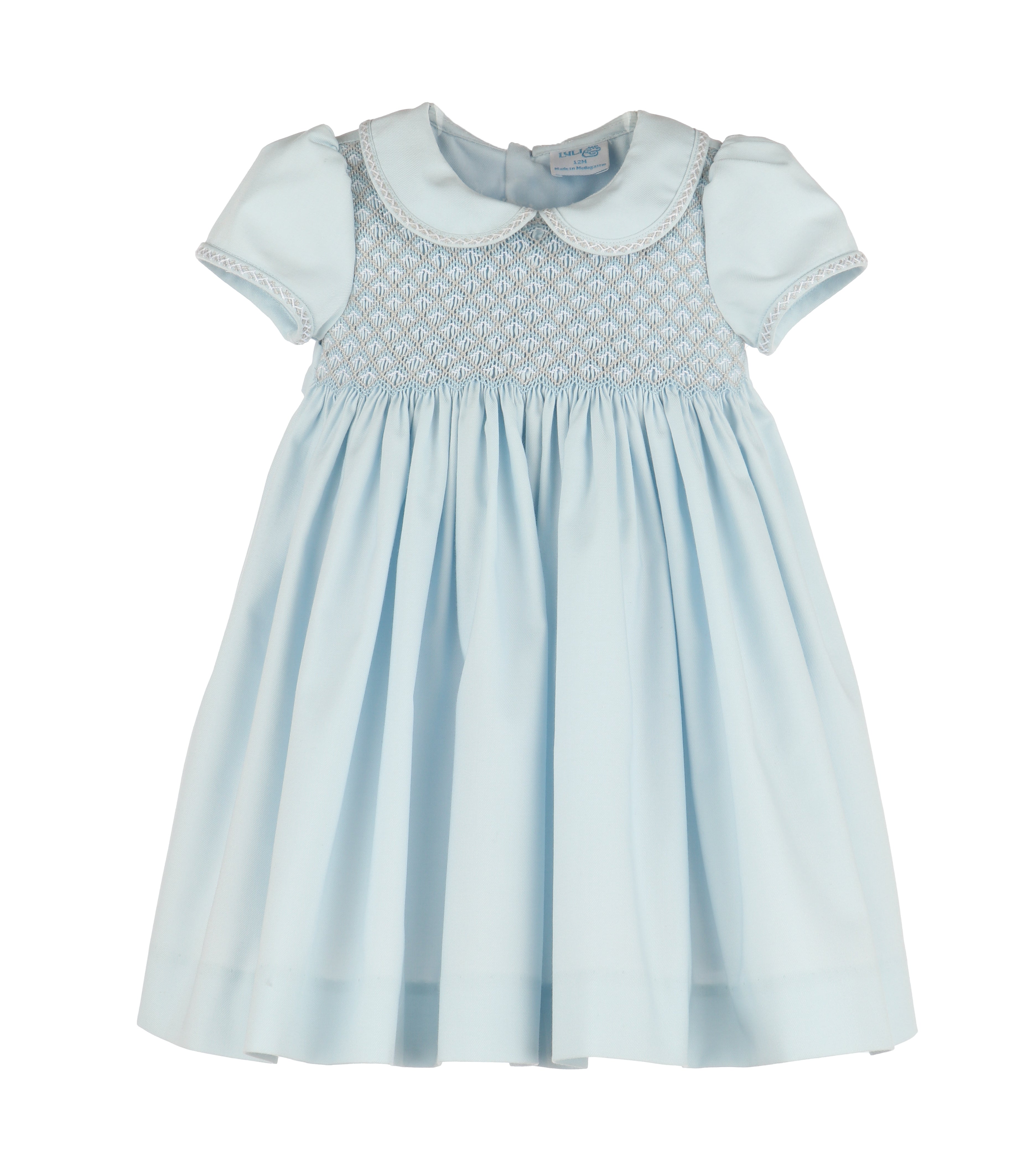 Smocked Blue Dress